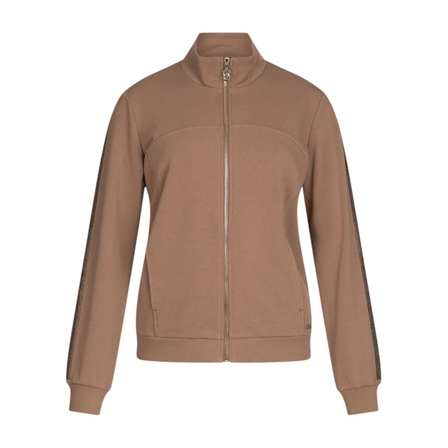 Felpa da donna marrone con strass Liu Jo | TA5046FS000X0675